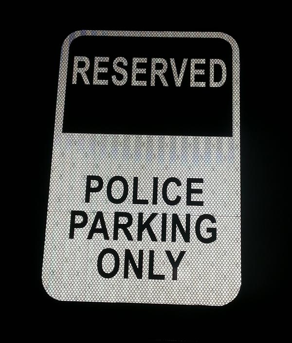 CCDC Police Parking Only 
